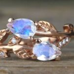 Moonstone Engagement Ring